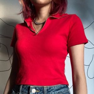Brandy Melville Red Joan Top